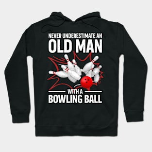 Cute Bowling Women Men Grandpa Bowler Team Bowlin Lane Spare Hoodie